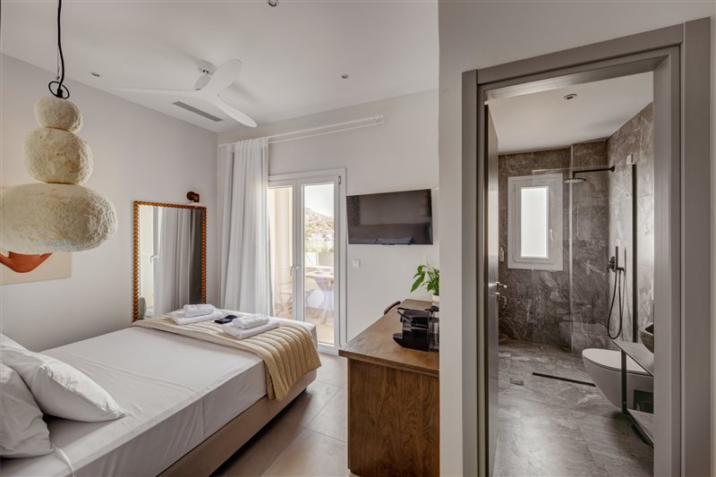 Standard Room with Sea View & Balcony at Armia Experience Hotel, Vári, Sýros